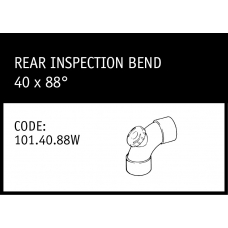 Marley Solvent Joint Rear Inspection Bend 40 x 88° - 101.40.88W